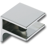 Glastablar-Klemmtrger Pula, Glas 8-10 mm, Breite 30 mm, Messing verchromt matt