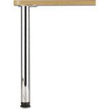 Tischfu Zoom zylindrisch  60 mm, Lnge 1100 mm, Stahl verchromt