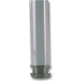 Tischfu� DM 60x700mm Edelstahleffekt, SB-Verpackt