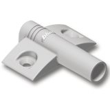 BLUM BLUMOTION Kreuzadapterplatte, Kunststoff RAL 7036 platingrau