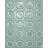 TDK1 Transchlagdmpfer selbstklebend, rund, 13 x 4, KS transparent