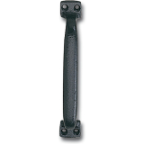 Schiebetorgriff gerade - 230mm, Grauguss schwarz einbrennlackiert