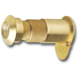 Trgucker  12 mm, Weitwinkel 170, TS 20-30 mm, Messing poliert