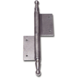 Trnussband mit Zierkopf, links, 160 x 250 mm, Stahl blank