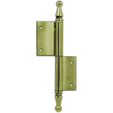 Trnussband mit Zierkopf, links, 90 x 140 mm, Messing poliert