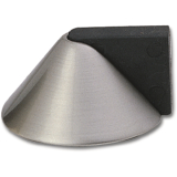 Bodentrpuffer - Bodenpl. 50 mm,Anschlagh. 26 mm, Messing vernickelt matt