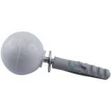 Trpuffer - Kugelform Kunststoff beige