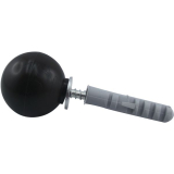 T�rpuffer - Kugelform Kunststoff schwarz