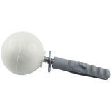 Trpuffer - Kugelform Kunststoff beige