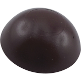 Wandt�rpuffer - � 60 mm, H�he 15 mm, Wandmon., Kunststoff braun