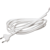 Anschlussleitung mit Euro-Flachstecker, L 3000 mm, eine Seite mit Aderendhlsen,