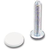 SECOTEC Verbindungsschrauben M6 Kunststoff wei Holzstrke 35-44 mm SB-8 BL3