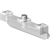 SUPRA Anschlagdmpfer/Aushngesicherung, Glasstrke 8, Kunststoff transparent