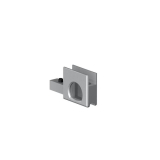 SUPRA Adapter Dreh-Druckzylinderschloss SECURA links/rechts, Glasst�rke bis 8