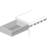 ACCURIDE 3832DO Kugelkfigfhrung - Vollauszug, L 650 mm Stahl chromatiert
