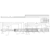 ACCURIDE 3832DO Kugelkfigfhrung - Vollauszug, L 650 mm Stahl chromatiert