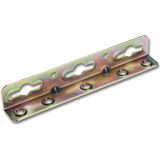 Winkel-Bettschiene REFORM, L 180, LINKS+RECHTS verwendb., Stahl blau verzinkt