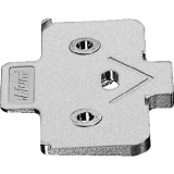 BLUM Winkelkeil, kreuzform, -5 Schraubversion, Distanzstrke: 6 mm