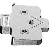 BLUM Winkelkeil, kreuzform, +5� Schraubversion