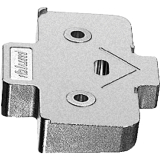 BLUM Winkelkeil, kreuzform, +5 Schraubversion