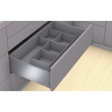 BLUM AMBIA-LINE Frontauszugsrahmen, ab NL400mm, B218mm, Stahl Seidenwei