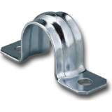 Befestigungsschelle 28 mm verzinkt mit zwei Befestigungslcher