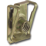 Blechmutter M5/0,5-4,0 Federstahl verzinkt mit metrischem Gewinde