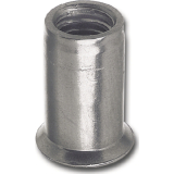 Blindnietmutter Senkkopf Rundschaft offen M 5 UT/ROS 3.5 Edelstahl