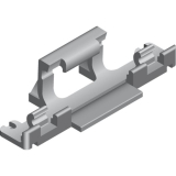 Clipteil zu Fhrungsschiene, Schrauben, Kunststoff schwarz