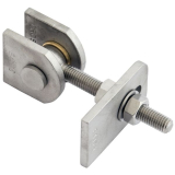 Anschweitorband verstellbar, Lnge 105 mm, Stahl blank/ verzinkt