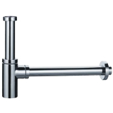 HAAS 5/4" x 32 mm Design-Flaschensiphon, Messing verchromt