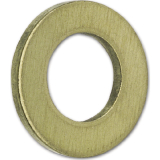 ISO7089 M 3 Messing blank Scheibe ohne Fase (DIN125A)