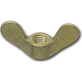 DIN 315 M 6 Messing blank Flgelmutter