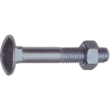 DIN 603 M16x180 verzinkt Torbandschraube mit Mutter