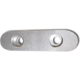 DIN6885E C45K 16x10x 70 blank Passfeder rundstirnig mit 2 Bohrungen