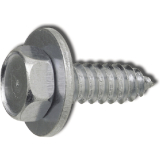 ISO10510-S1 6.3x19 verzinkt Kombi-Sechskantblechschraube (ISO1479) mit U-Scheibe