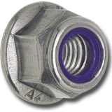 DIN6926 M 8 Edelstahl A2 Sechskant-Sperrzahnmutter m Flansch und Polyamideinlage