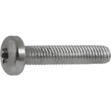 DIN7500PE (CT) Torx 20 M 4x 8 Edelstahl A2 gewindefurchende Linsenschraube