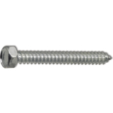 DIN7976C 4.8x 32 verzinkt Sechskantkopf-Blechschraube ~ISO1479