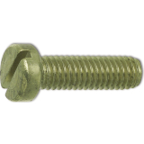 ~ISO1207 M 5x 8 Messing blank Zylinderschraube mit Schlitz (DIN 84A)