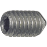 ISO4027 M 5x 12 Edelstahl A2 Gewindestift mit Spitze Innensechskant (DIN 914)