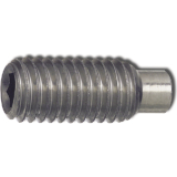 ISO4028 M 6x 8 Edelstahl A2 Gewindestift mit Zapfen Innensechskant (DIN 915)