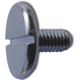 DIN 921 M 3x 5 verzinkt Flachkopfschraube mit Schlitz und grossem Kopf
