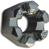 DIN 935/ 8 M24x1.5 verzinkt Kronenmutter mit Feingewinde