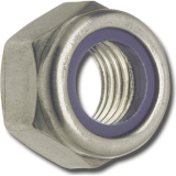 DIN 985 M10 Edelstahl A4 Sicherungsmutter niedrige Form mit Polyamideinlage