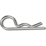 Federstecker einfach 3x 60 Edelstahl A2 ~DIN11024