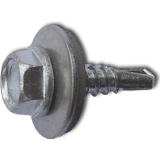 DIN7504K 6.3x100 verzinkt Sechskantbohrschraube mit Scheibe  16 mm