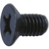 ~ISO7046-1 4.8 M 5x 10 Ph KS verzinkt-schwarz Senkschraube (DIN 965A)