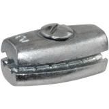 Eiform-Klemmen verzinkt fr Seil  2 mm