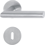 HOPPE Drckergt. AMSTERDAM - auf Ros. rund BB, TS35 - 45, Edelstahl matt